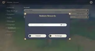 Genshin Impact redeem codes 2026