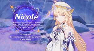 nicole genshin impact, who is nicole